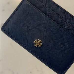 Tory Burch Emerson Card Case in Navy